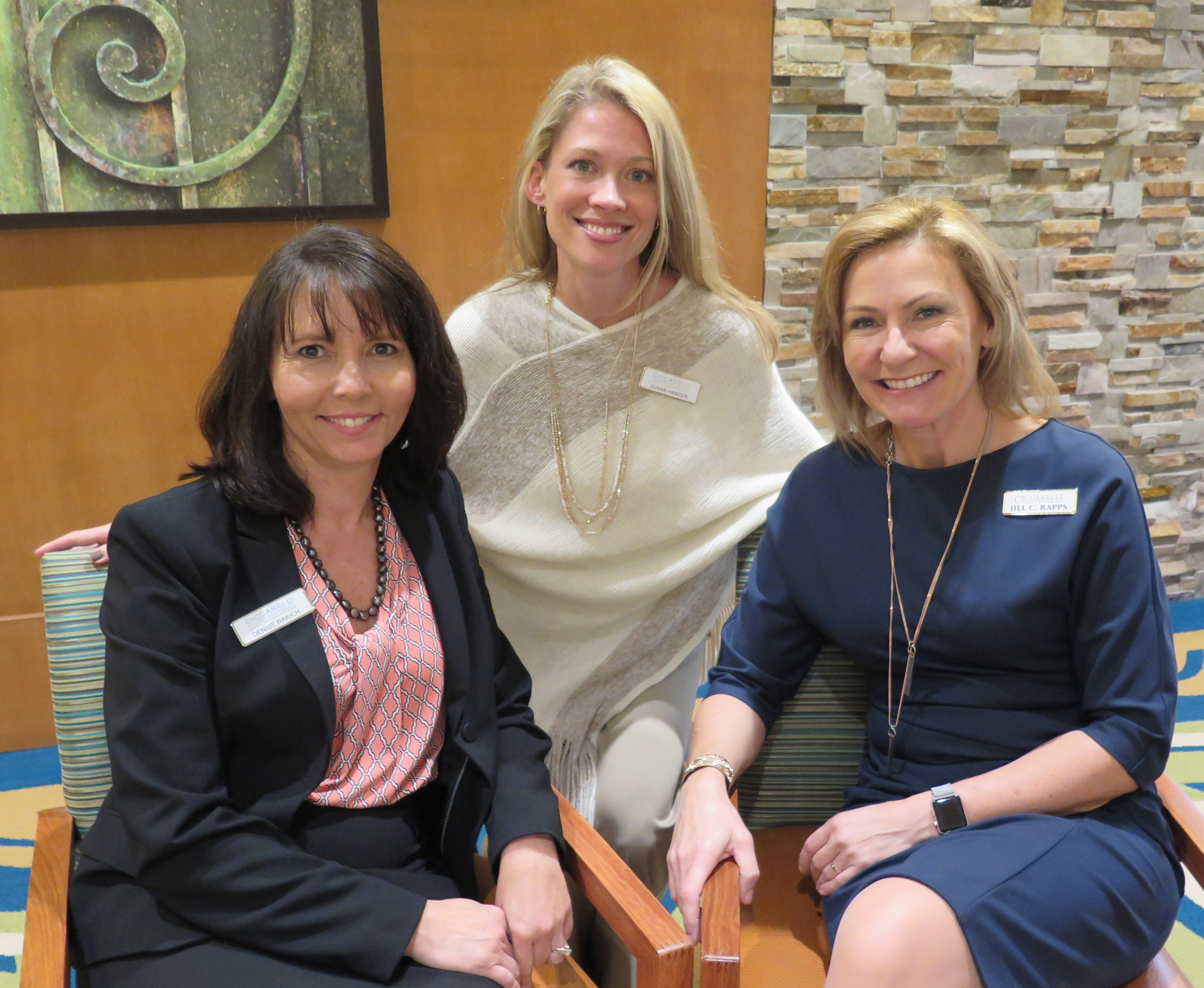 Denise Rakich, Susan Hansen, Jill Ciccarelli Rapps