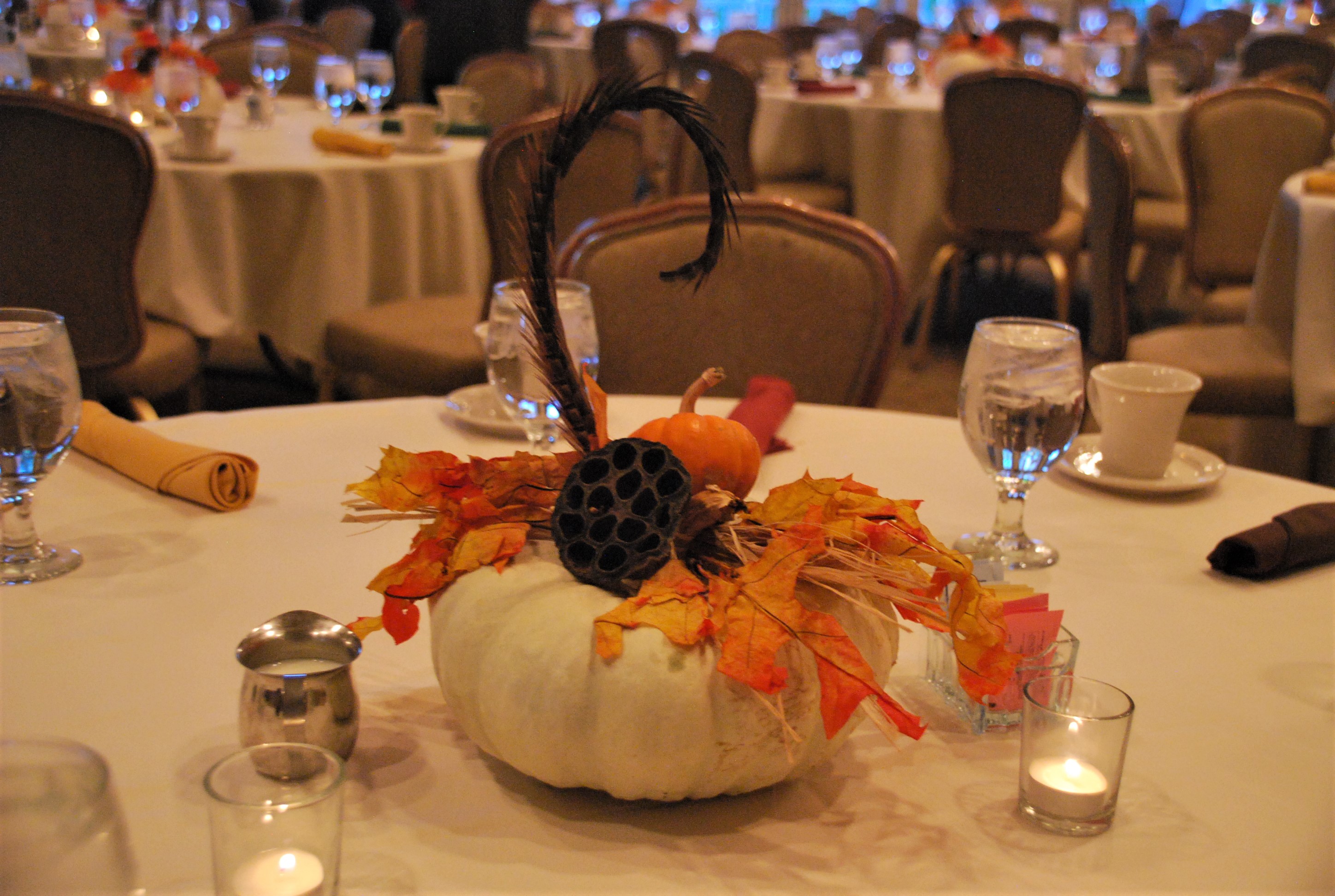 Festive fall centerpiece